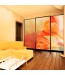 Pomarańczowe kwiaty - dekoracja na szafę
