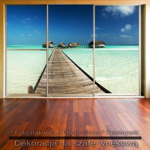 Tropiki - dekoracja na szafę