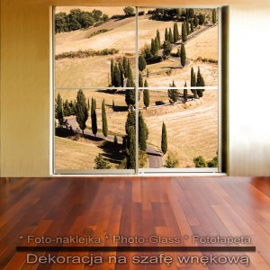 Toskania Włochy - dekoracja na szafę