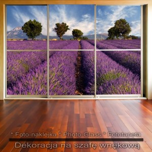 Wrzosowisko - dekoracja na szafę