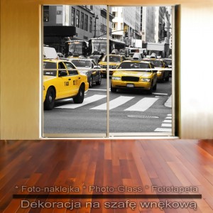 NY Taksówki - dekoracja na szafę