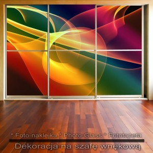 Tęczowiec - dekoracja na szafę