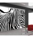 Zebra - dekoracja na szafę