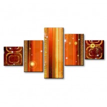 Obraz kaskadowy pomarańczowy