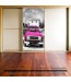 Różowe auto - dekoracja na szafę