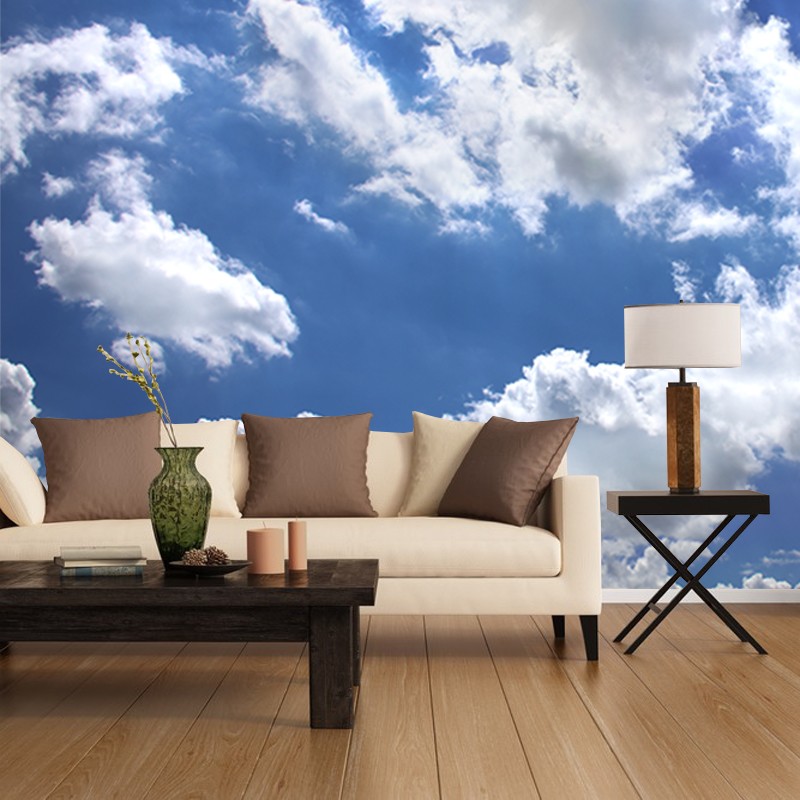 Fototapeta niebo z chmurami na ścianę w salonie