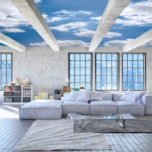 Fototapeta chmury na sufit do loftu