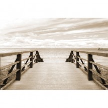 Fototapeta drewniany pomost nad morzem