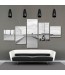 Obraz w stylu nowoczesnym - czarno biały na ścianę w salonie