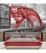 Fototapeta czerwony most - aranżacja w sypialni
