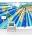 Fototapeta z motywem geograficznej mapy świata