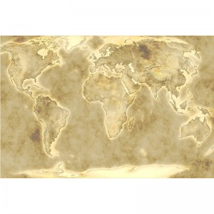 Fototapeta fizyczna mapa świata