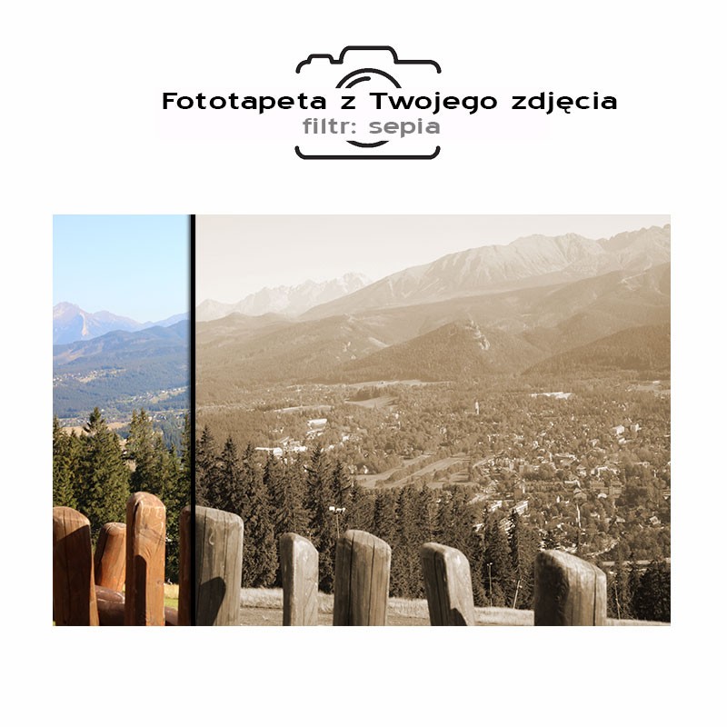 Fototapeta w sepii ze zdjęcia