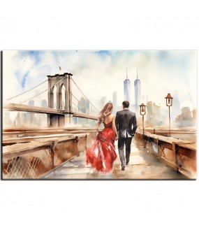 Obraz - Spacer przez most Brookliński nr 70077
