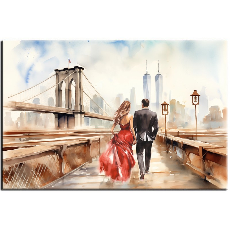 Obraz most Brookliński "Spacer" nr 70077