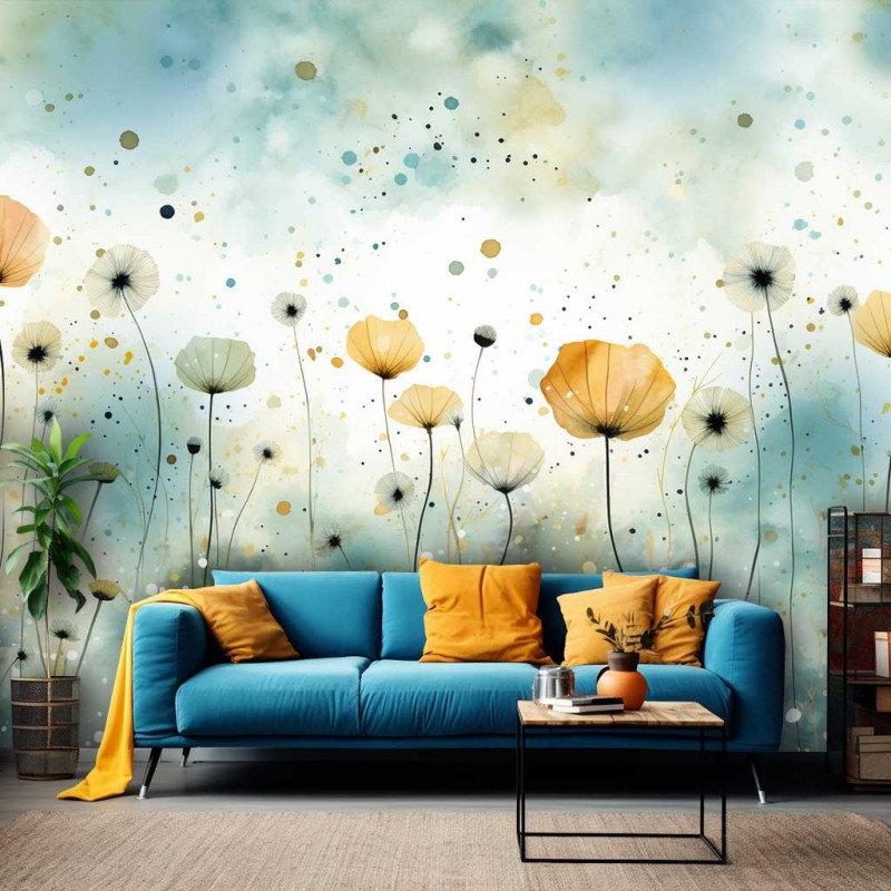 Fototapeta maki i chabry