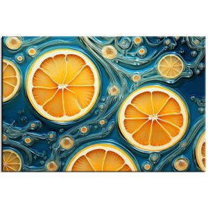 Obraz pomarańcze w abstrakcji nr 70079