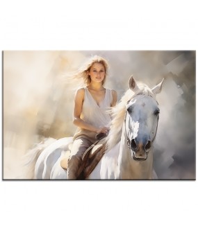 Obraz Kobieta na Koniu nr 10035