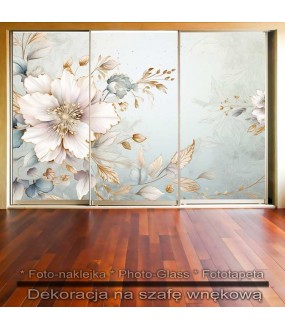 Kwiaty BOHO - dekoracja na szafę