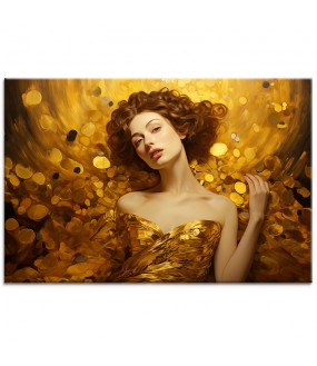 Kobieta w Złocie - Obraz nowoczesny nr 10053