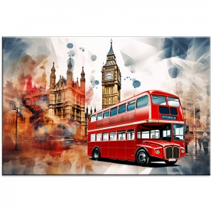 Obraz Londyn Czerwony Autobus - nr 10058