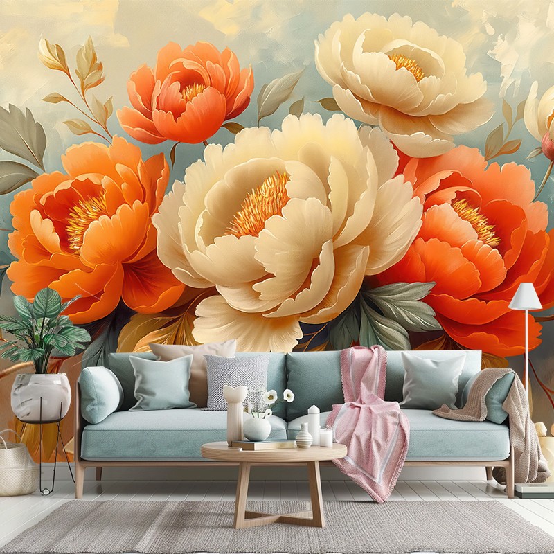 Fototapeta Pastelowe Piwonie