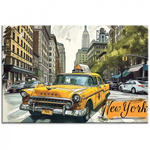 Obraz Taxi New York na płótnie nr 10099