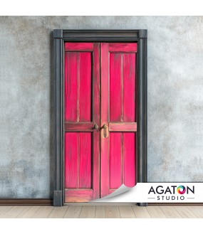 Różowe Drewno - Okleina na drzwi - nr N-80102