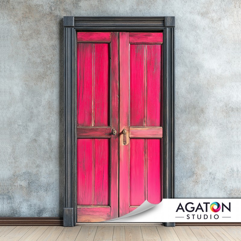 Różowe Drewno - Okleina na drzwi - nr N-80102