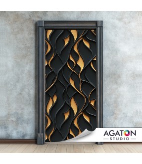 Czarne Złoto | Naklejka na drzwi nr N-80115