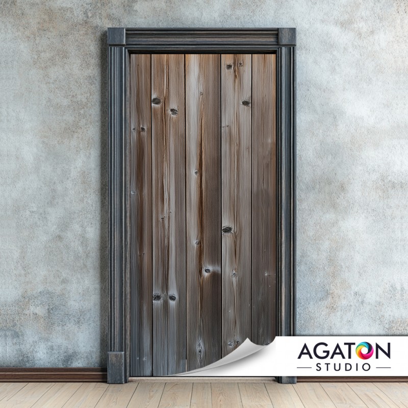 Stare Deski | Naklejka na drzwi nr N-80118