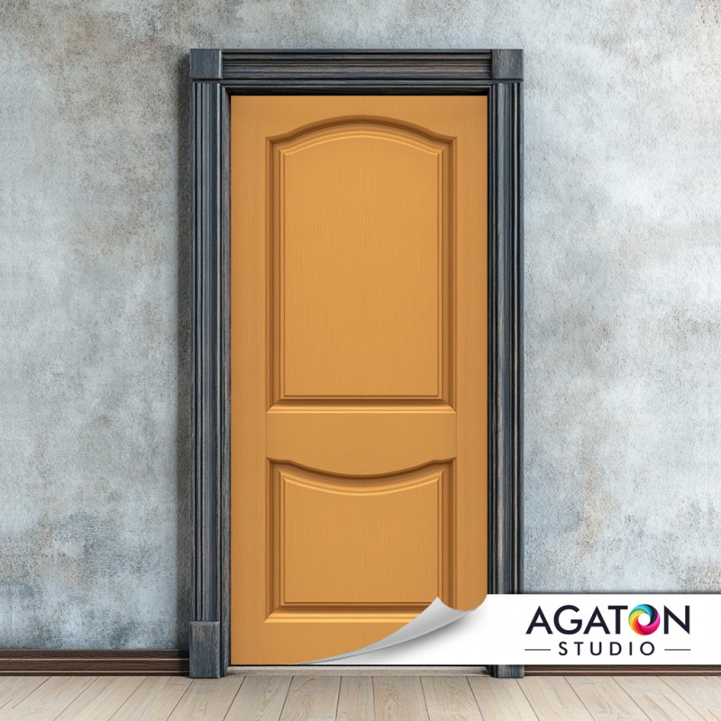 Miodowy Jasny Orzech | Naklejka na drzwi nr N-80119