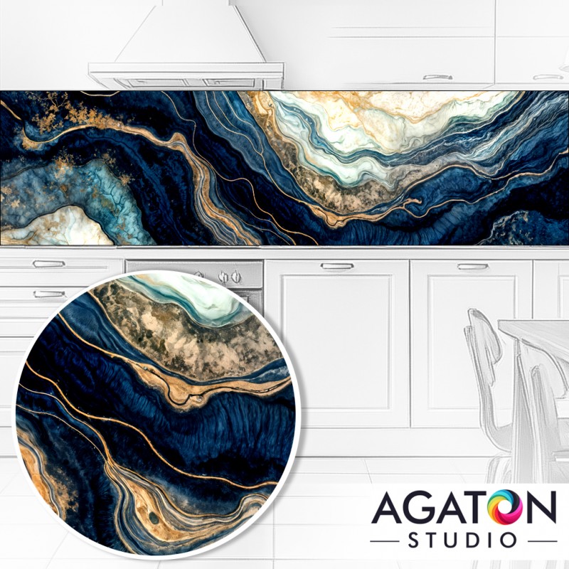 Magia Agatu - Fototapeta Kuchenna między szafki