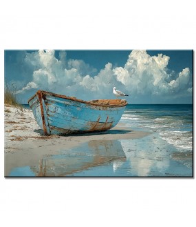 Stara Łódź na Plaży – Obraz nr 10195