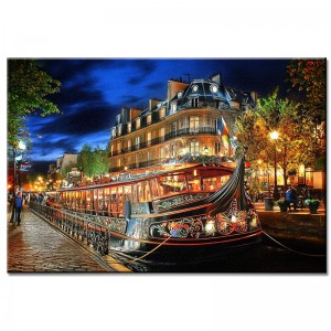 Obraz Paryska noc na barce nr 10199