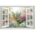 Fototapeta Okno z Widokiem na Ogród