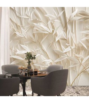 Fototapeta Kremowe Liście