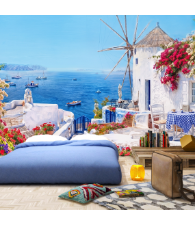 Grecja Santorini - Fototapeta