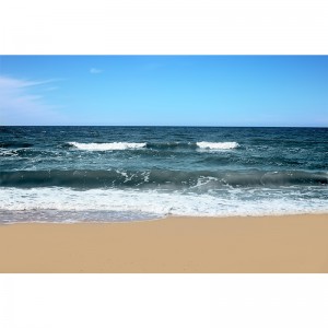 Fototapeta Błękitne fale na bałtyckiej plaży