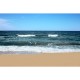 Błękitne fale na bałtyckiej plaży - fototapeta na wymiar