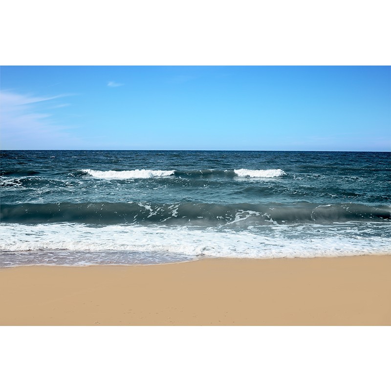 Fototapeta Błękitne fale na bałtyckiej plaży