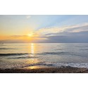 Złoty zachód słońca nad Bałtykiem - fototapeta
