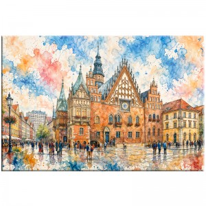 Kolorowy Ratusz Wrocławski - obraz nr 10299