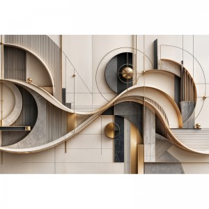 Abstrakcyjna Geometria Czasu - fototapeta