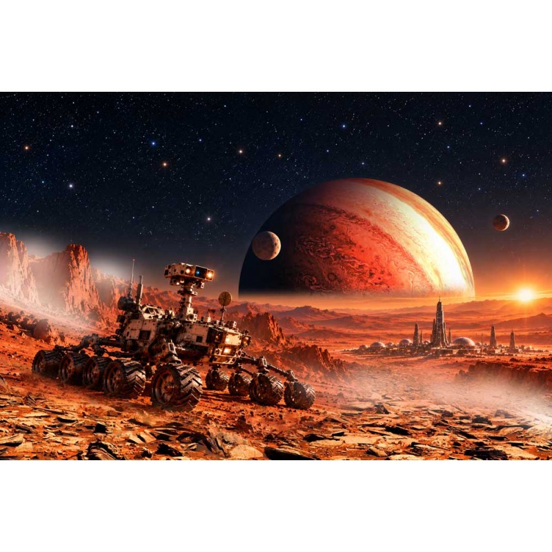 Fototapeta Łazik Marsjański w Kosmicznej SF