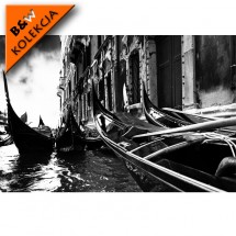 Fototapeta krajobraz Wenecji czarno biała