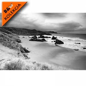 Fototapeta wybrzeże Szkocji - Czarno biała 