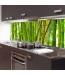 Fototapeta zmywalna bambusy na ścianie w kuchni