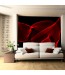 czerwono - czarna abstrakcja - aranżacja na ścianie