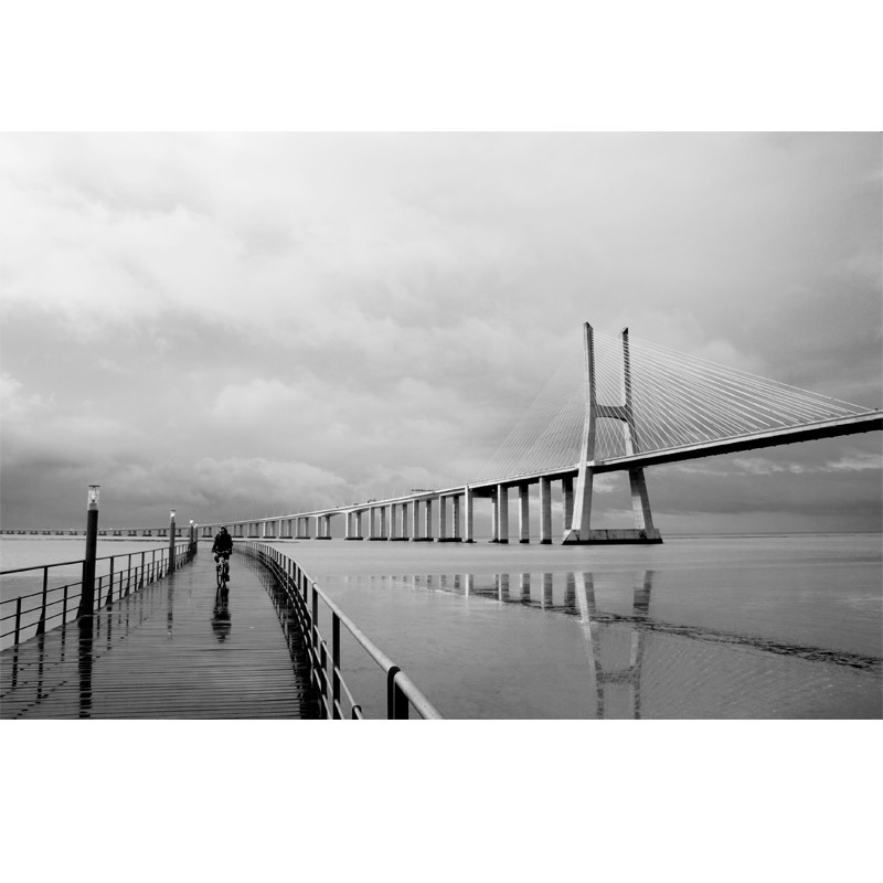 Fototapeta most czarno biała